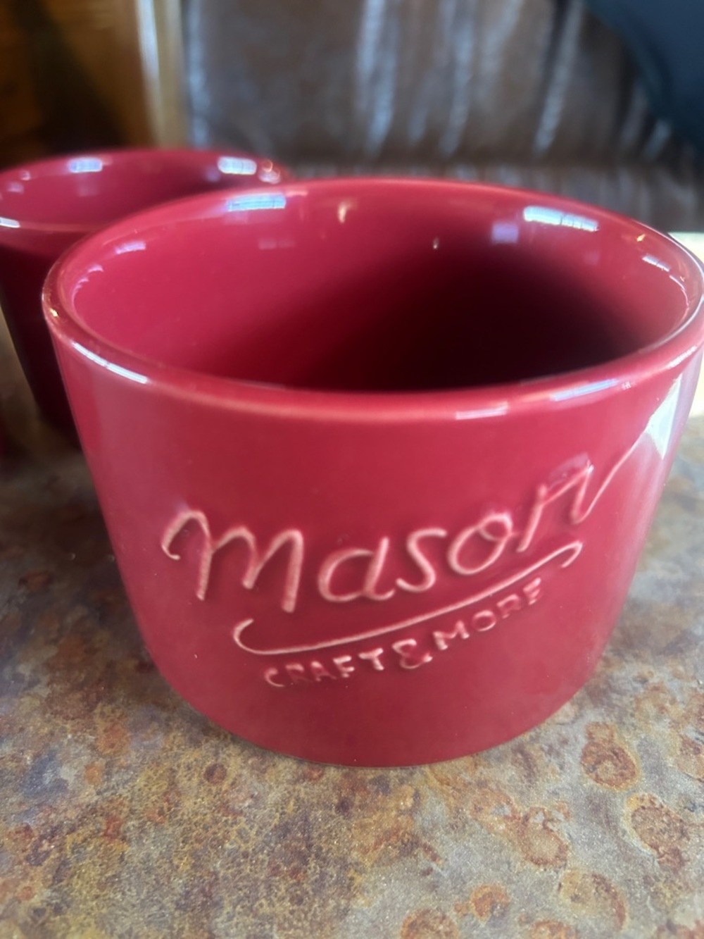 Mason Craft & and More 3 Piece Red Nesting Bowls